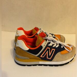 New Balance Orange and Navy Sneakers